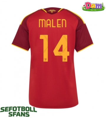 AS Roma Donyell Malen #14 Hemmatröja Kvinnor 2026-27 Kortärmad